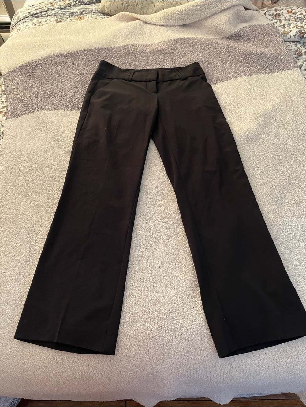 Sequin Hearts Black Boot Cut Dress Pants